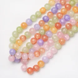 240pcs 10mm New Glass Beads for DIY Bracelet Bangle Making 100 Sorts of Colors Could To Choose