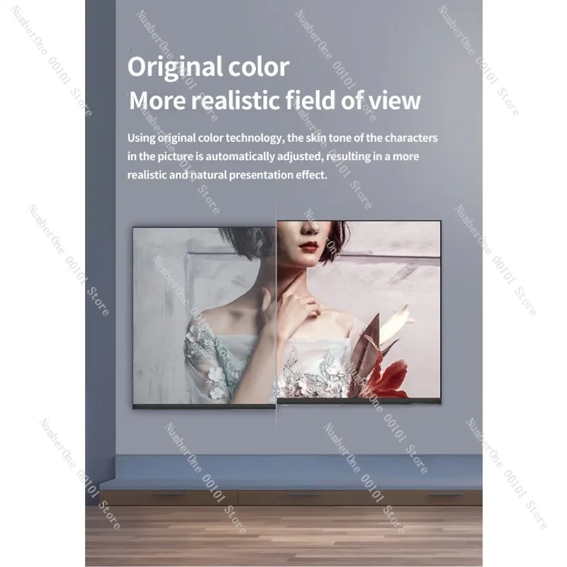 تلفزيون ذكي 55 بوصة 4K، نظام روسي/إنجليزي، تلفزيون LCD للفندق المنزلي #1