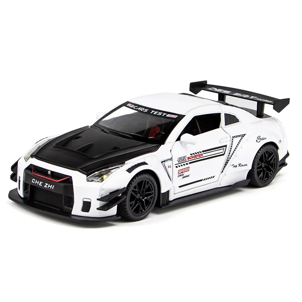 

1:24 Nissan Skyline Ares GTR R35 Литые и игрушечные автомобили, металлическая Игрушечная модель автомобиля, модель высокой симуляции, коллекция игрушек для детей