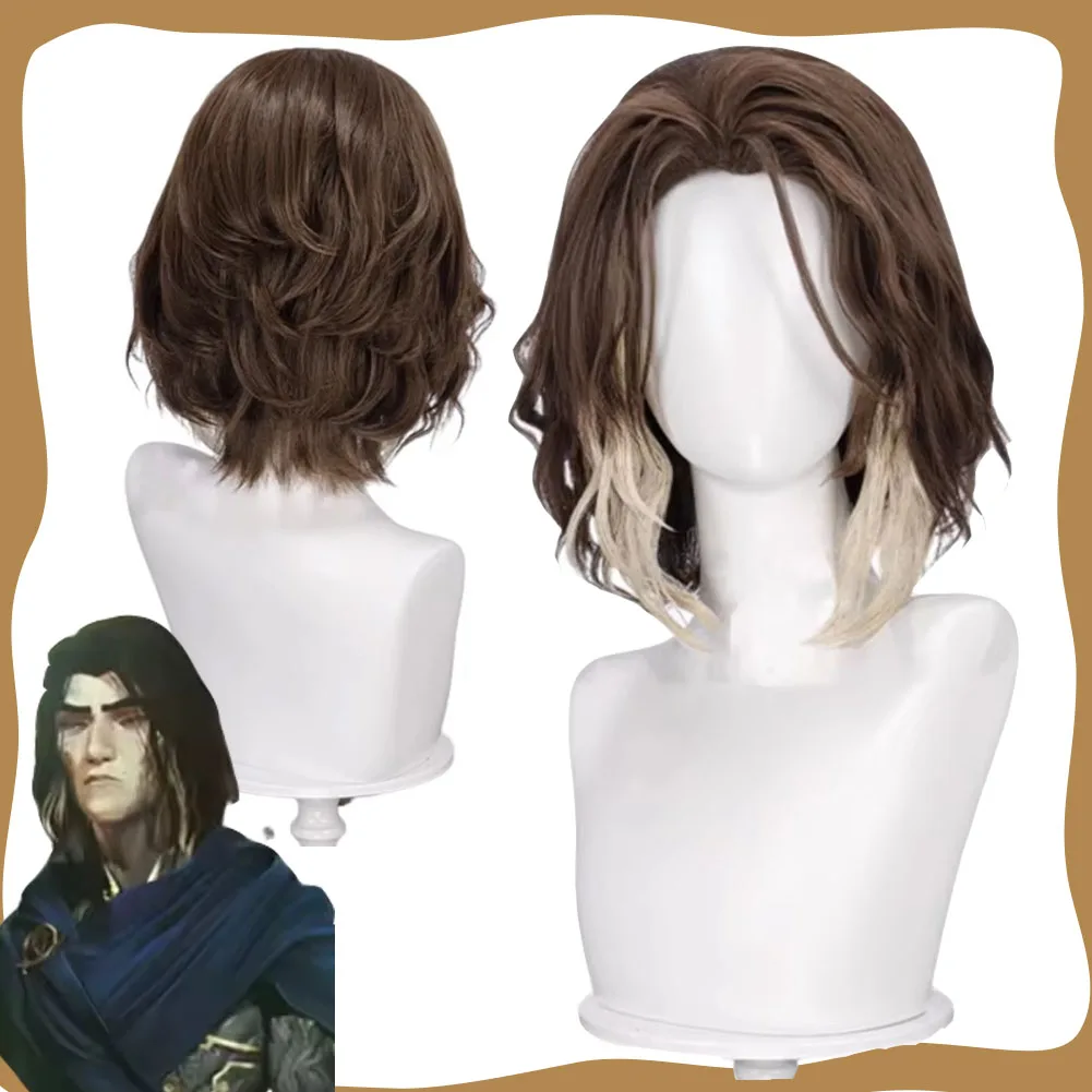 2024 Gioco LoL TV 2 Arcane Viktor Parrucche Cosplay Accessori per costumi Uomini adulti Abiti Travestimento maschile Prop Capelli Carnevale di Halloween