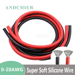 16 14 12 10 8 6 4 2 0 AWG Super Soft Silicone Cable Wire Tin-plated Copper Wire for Battery Connector Inverter UPS