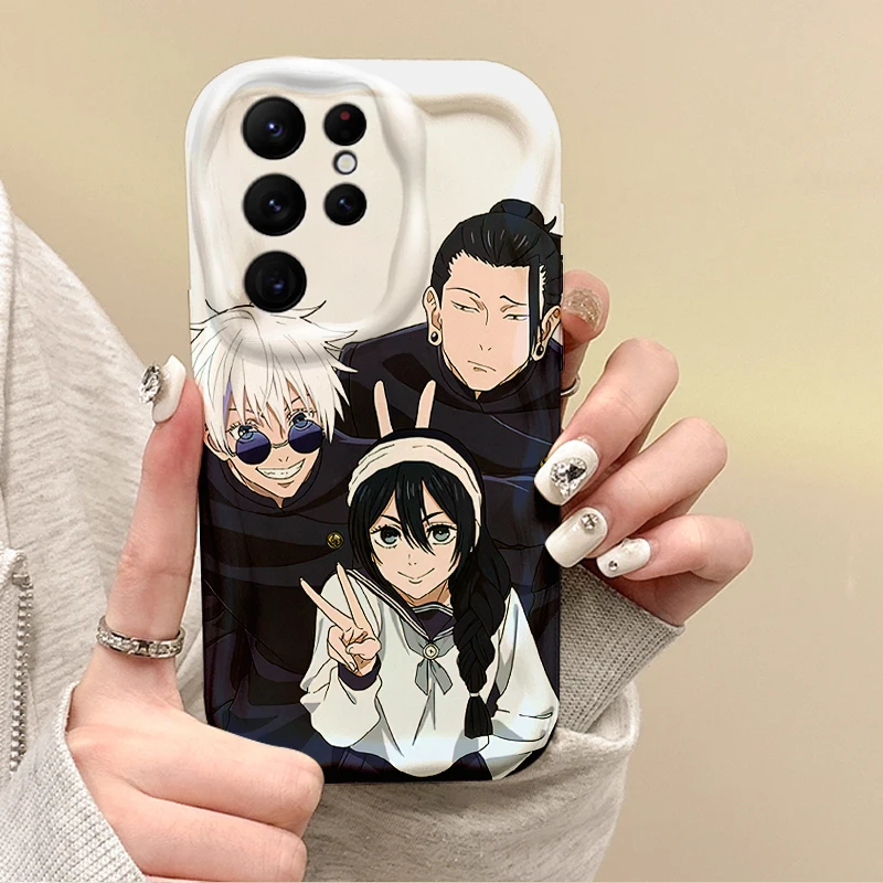 New Anime Jujutsu Kaisen Phone Soft Case for Samsung Galaxy S25 S24 S23 S22 Ultra Plus S21 FE A73 A72 A55 A54 TPU Silicone Cover