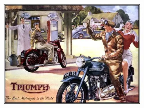Metal Tin Signs MOTOR CYCLES Vintage Retro Home Man Cave Garage Shed