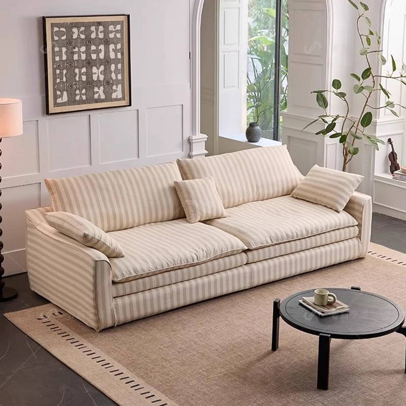 Factory Direct 2026 White Lounge Living Room Sofas Sectional Lazy Cute Room Decor Garden Outdoor Sofa Relaxing Hallway