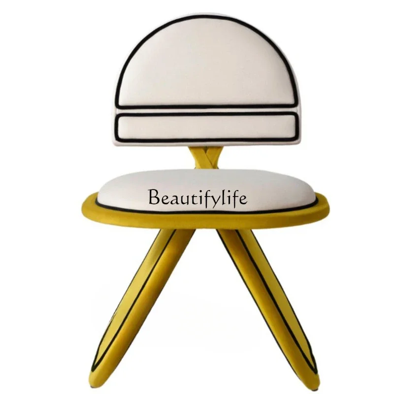 

Modern Minimalist Art Cosmetic Chair Nordic Backrest Leisure Chair