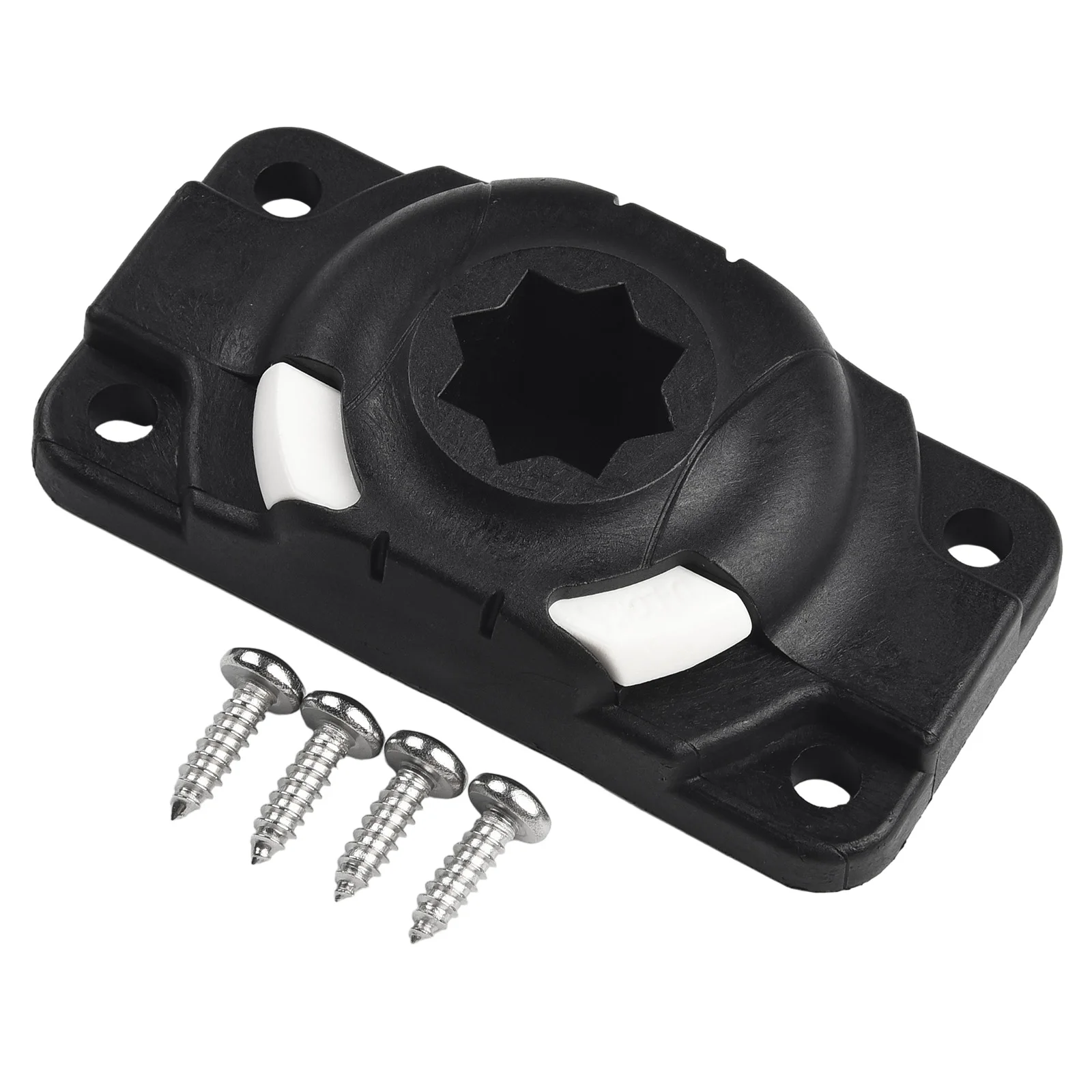 High Quality Garden Indoor Office Rod Holder Mount Base Plastic Replacement With Screw Parts About 60g Accessories