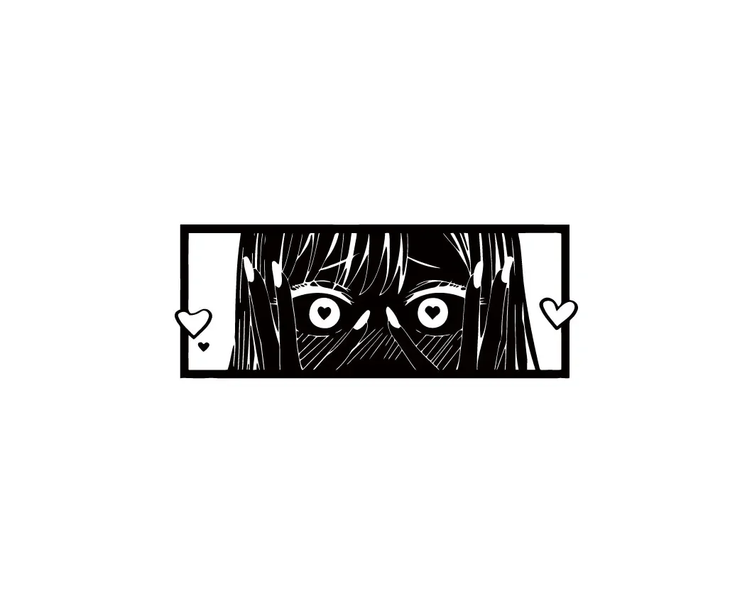Car Stickers Cute Anime Die Cut Vinyl Stickers for Auto Window Bumper Windshield Car Decor Accessories