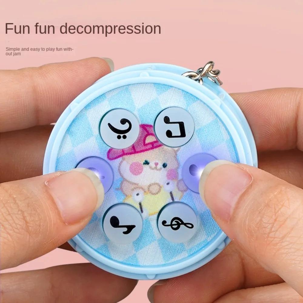 تضيء الإلكترونية طبل تململ لعبة المفاتيح يده لعبة آلة على ظهره ملحق لعبة المفاتيح حقيبة ظهر الطالب قلادة