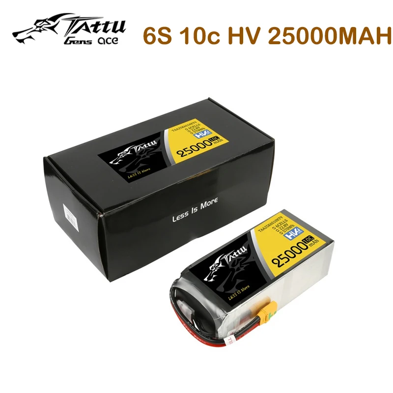 

Tattu 25000mAh 22.8V 10C 6S1P Lipo Battery Pack With XT90-S