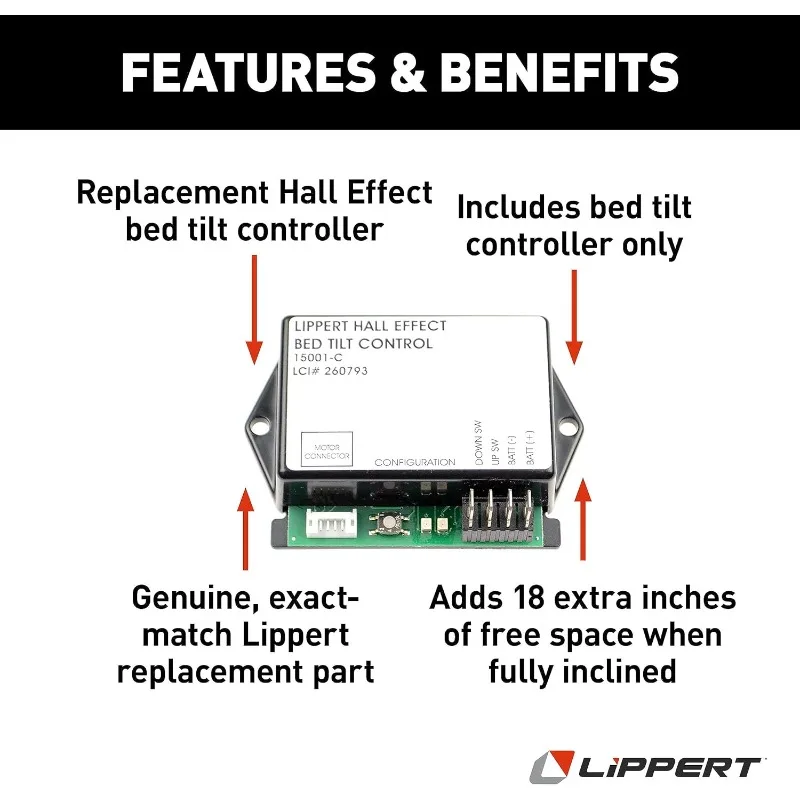وحدة التحكم في إمالة السرير RV البديلة لـ Lippert Hall لمخيمات العجلات الخامسة، ومقطورات السفر، وتناسب أنظمة Schwintek، Ex