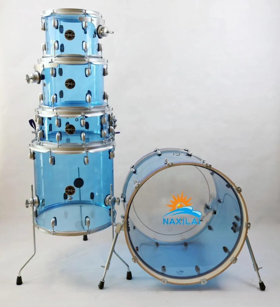 เปลือกกลองเบสอะคริลิค Naxilai ขนาด 13.78 นิ้ว x 8 นิ้ว แผ่นกันเสียงกลองอะคริลิคแบบกำหนดเอง อะคริลิคใส หนา 5 มม. 1 ชิ้น