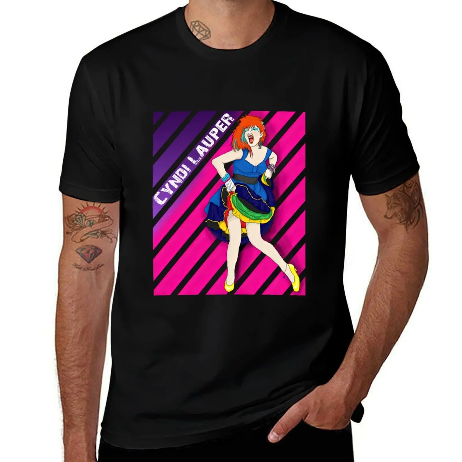 Cyndi Lauper Tour 2024 T-Shirt vintage for a boy vintage anime shirt plus size men clothing