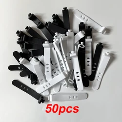 50pcs Cable Organizer Ties Clip Charger Cord Management Silicone Wire Manager Mouse Earphone Holder Data Line Winder Straps