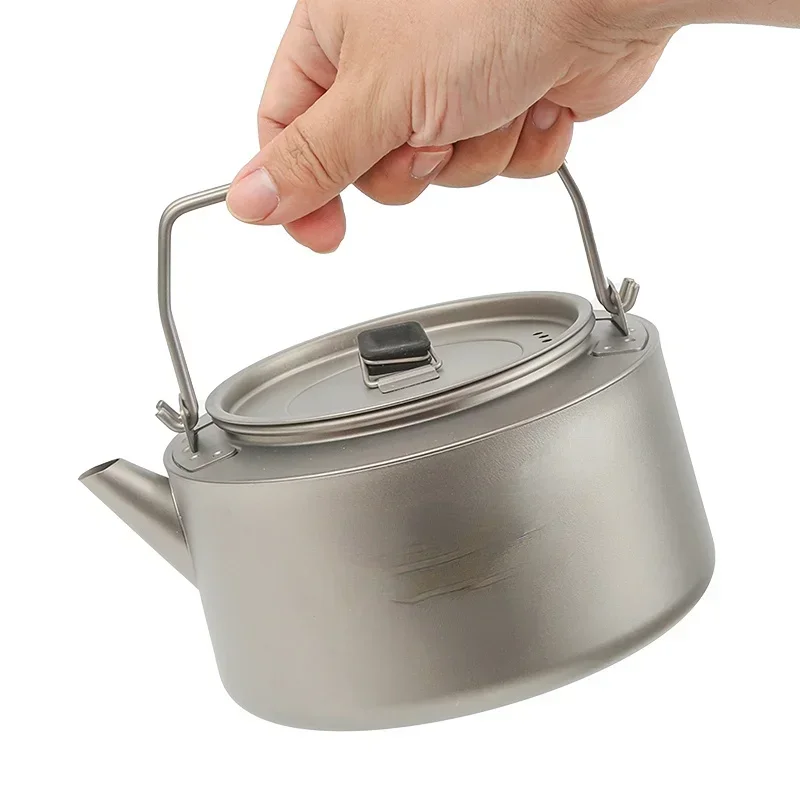 

titanium mug outdoor ultralight 1000ml coffee teapot camping cookware kettles