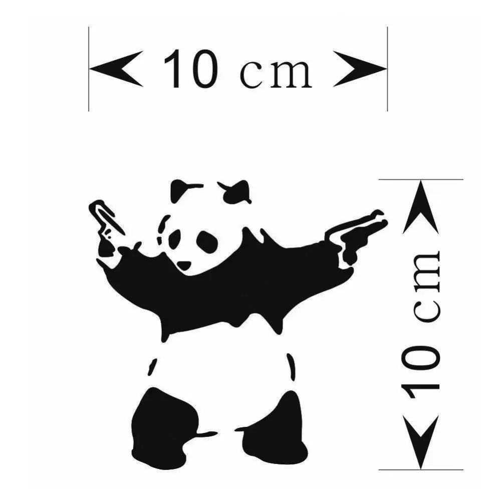 Cartoon Panda Animal Vinyl Decal Sticker Auto Car Window Wall Bumper Decor car accessories наклейки на авто