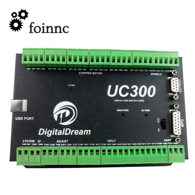 USBモーションコントローラーカード,nvum,アップグレード,CNCフライス盤用,UC300, 3軸,4軸,5軸,6軸