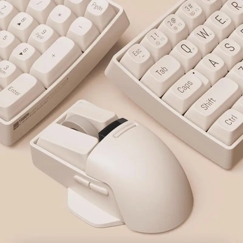 Mouse 3 أوضاع متوافقة مع 3 (النوع C+متوافق مع Bluetooth+2.4 جيجا هرتز) الماوس الماوس المحمول كمبيوتر K1KF