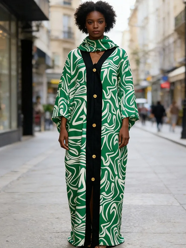 夏カバーアップ女性水着長袖ローブ水着 2026 新しいフラワープリントビーチホリデーマキシドレスカバーアップ