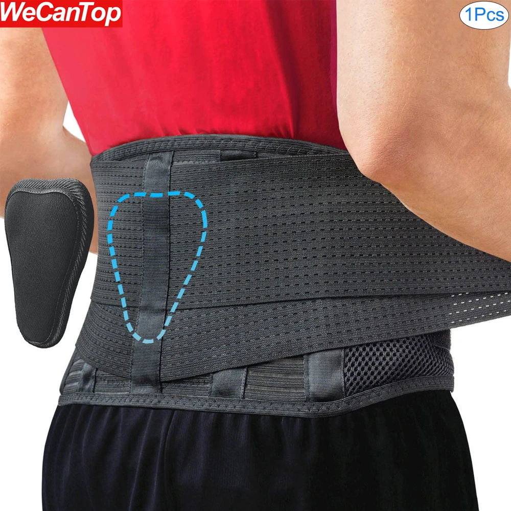 

1Pcs Back Brace for Lower Back Pain - Back Support Belt for Women Men - Adjustable Breathable Mesh Design Brace with Lumbar Pad