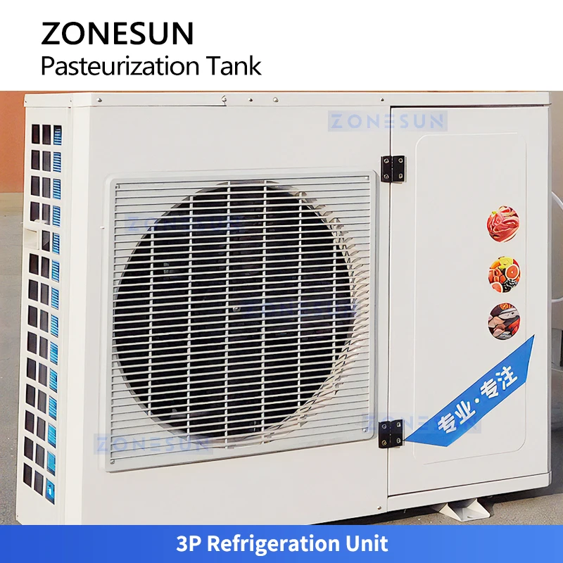 Zonesun Pasteurização e Refrigeração Tanque, Leite Refrigeração Tanque, Dairy Bulk Cooling Equipment, ZS-PRT100L