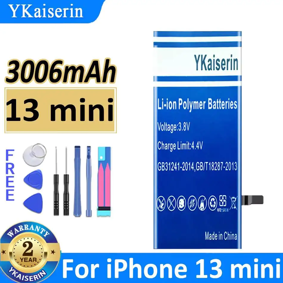 Mobile Phone Battery 3006mAh For Apple iPhone 13 Mini Stable Long Lasting