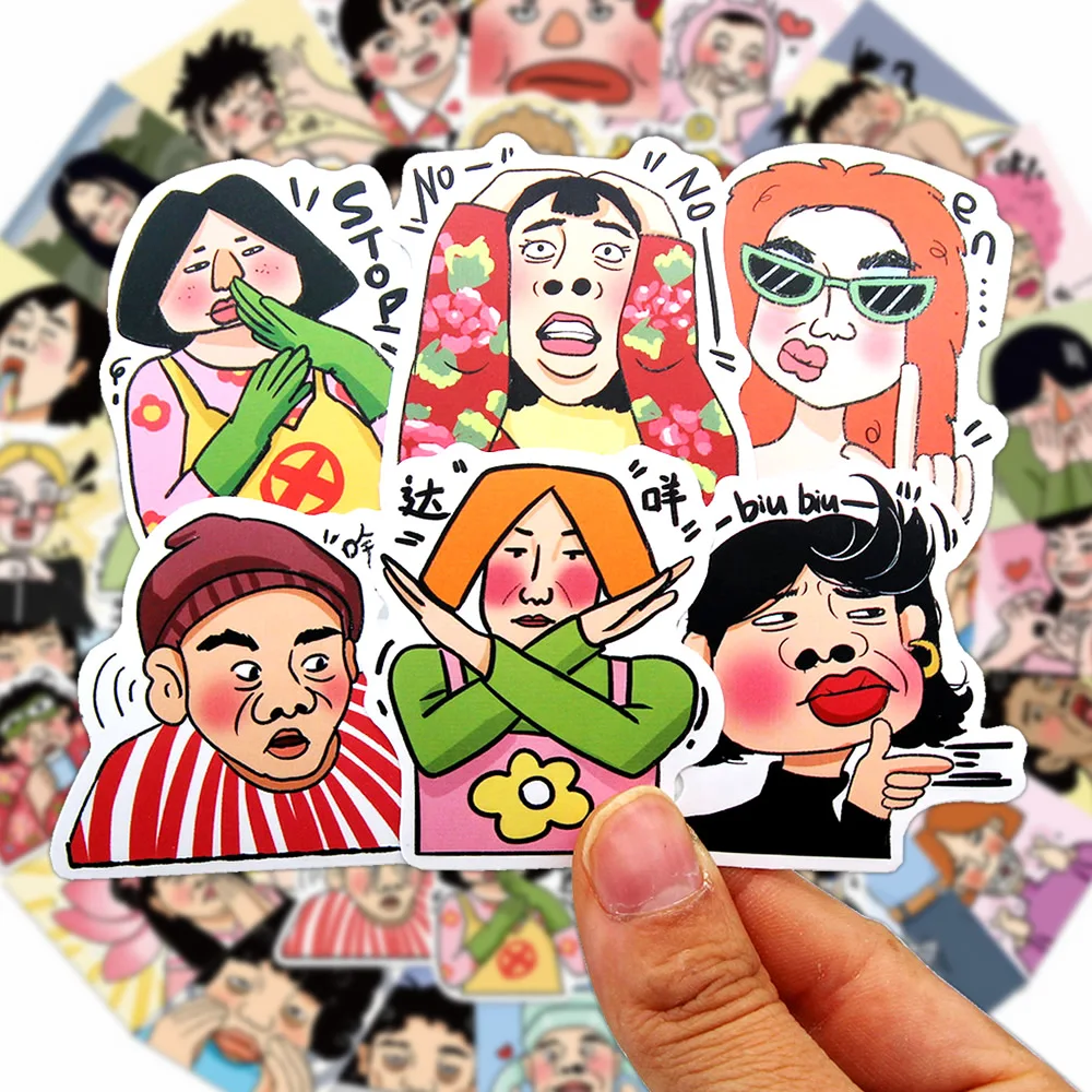 10/50 stücke Anime Kpop Lustige Faul Mädchen Aufkleber Cartoon Abdichtung Aufkleber Wasserdicht DIY Scrapbooking Schreibwaren Nette Aufkleber Geschenke