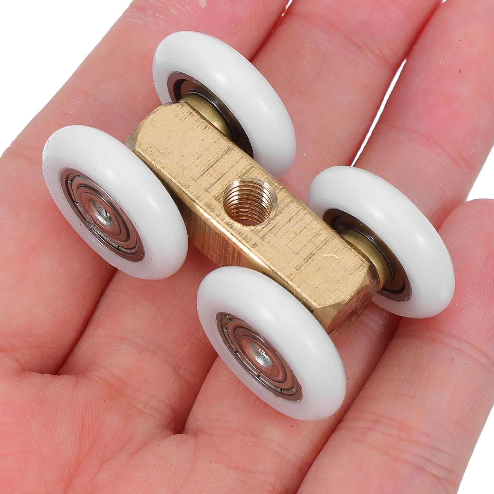 4pcs Sliding Shower Door Wheel Glass Screen Roller Replacement Bathroom Door Pulley Shower Screen Gliders Hardware Accessories