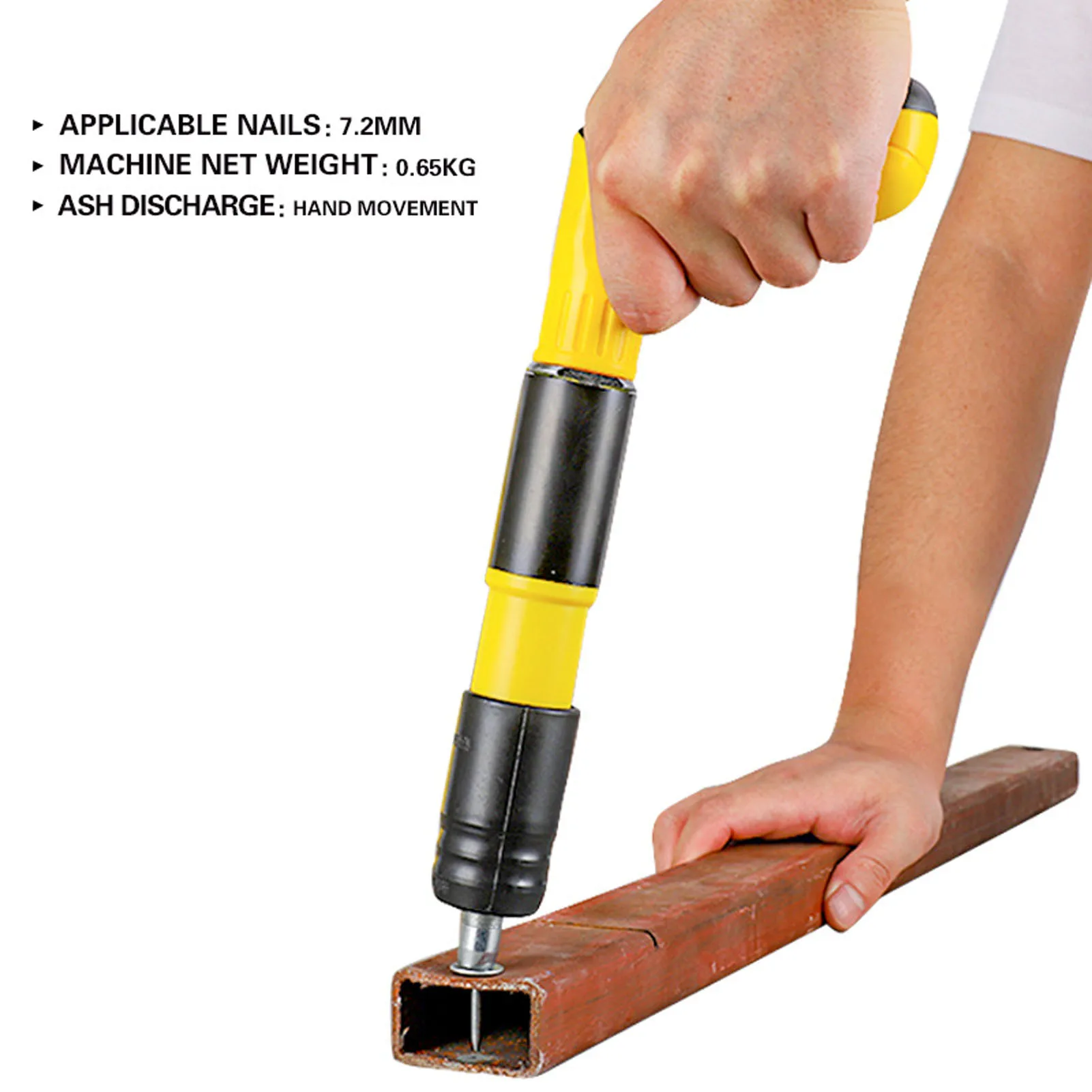 Herramienta de sujeción de pared, Mini pistola de clavos, 3 herramientas de sujeción, herramienta clavadora Manual ergonómica antideslizante para tubería de techo de hormigón