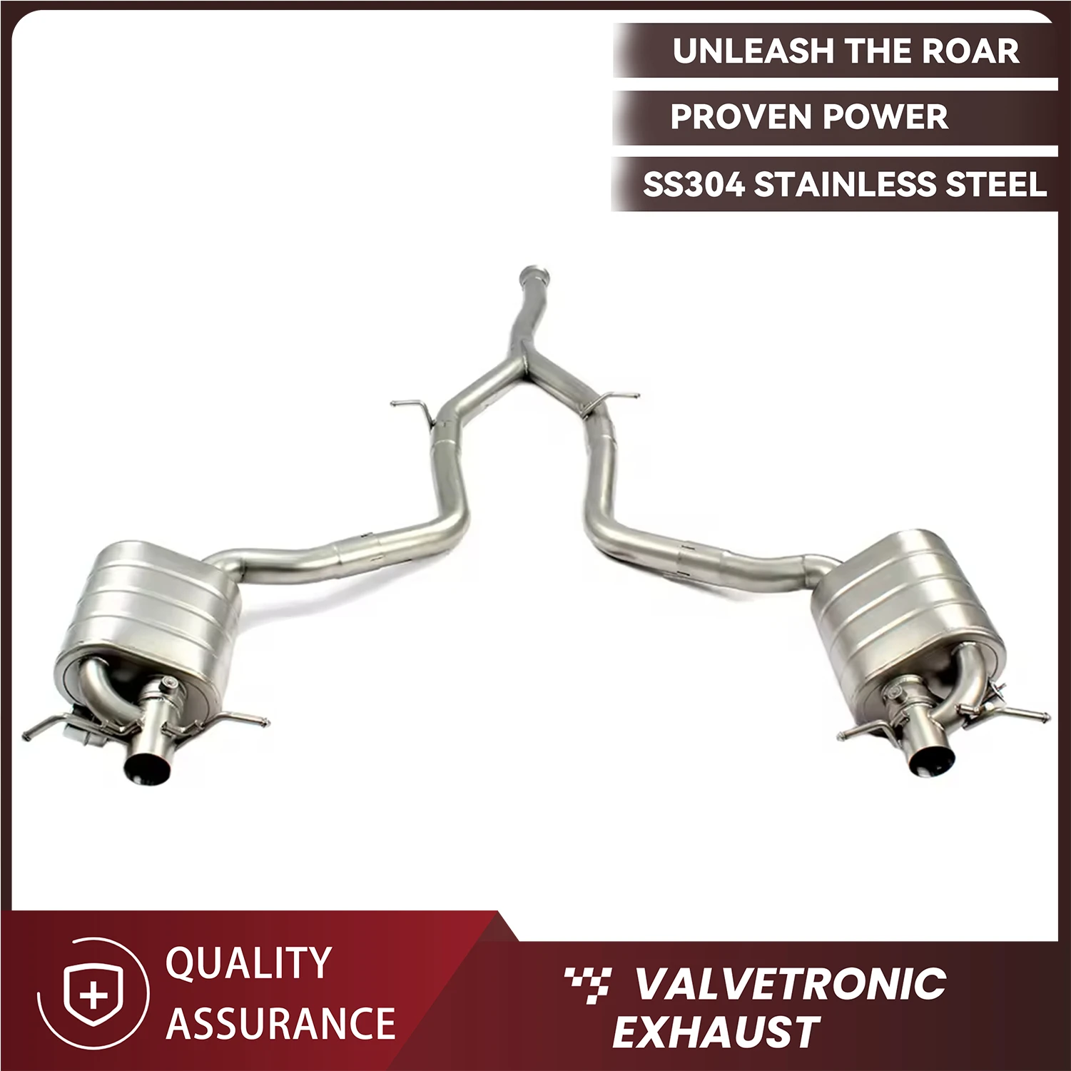 

ECCF SUS304 Stainless Steel Catback Sport Exhaust for Mercedes C180 C200 W204
