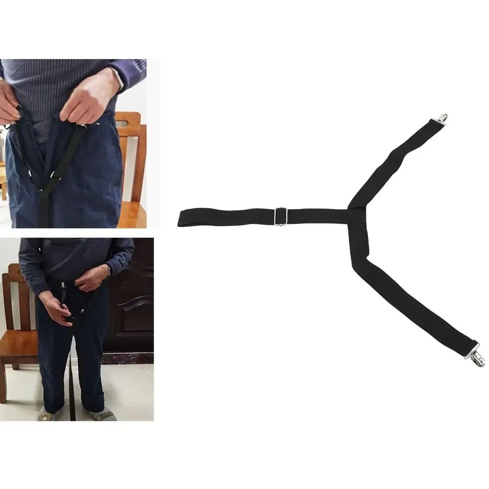 

Комплект из 2 шт., зажим для брюк, ремень для переодевания, регулируемый черный зажим для ношения брюк, складной прочный захват