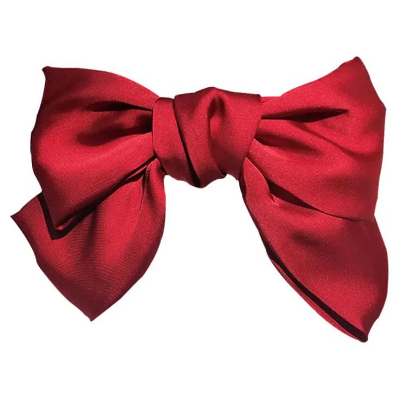 Fashionable and Sweet Bow Girl Spring Clip Back Spoon Top Clip Half Tie Hair Jewelry New Summer Women\'s Small Fresh Hair Clip