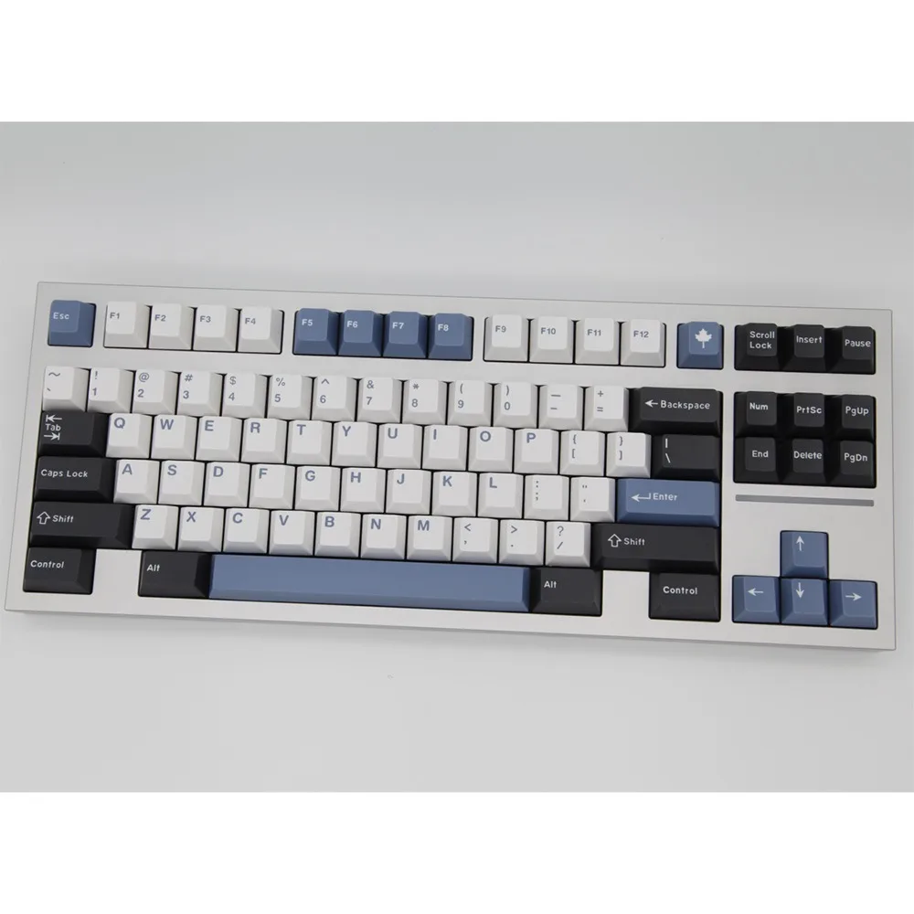 أغطية مفاتيح Arctic GMK ISO أدخل 7U Space ABS Cherry Profile Double Shot Keycap لـ MX Switch أغطية مفاتيح مخصصة للوحة المفاتيح الميكانيكية