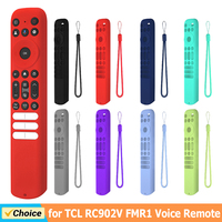 Silicone Cover with Lanyard Protective Cover Shell Anti Slip Television Remote Cover for TCL RC813 RC902V RC923 Remote Control