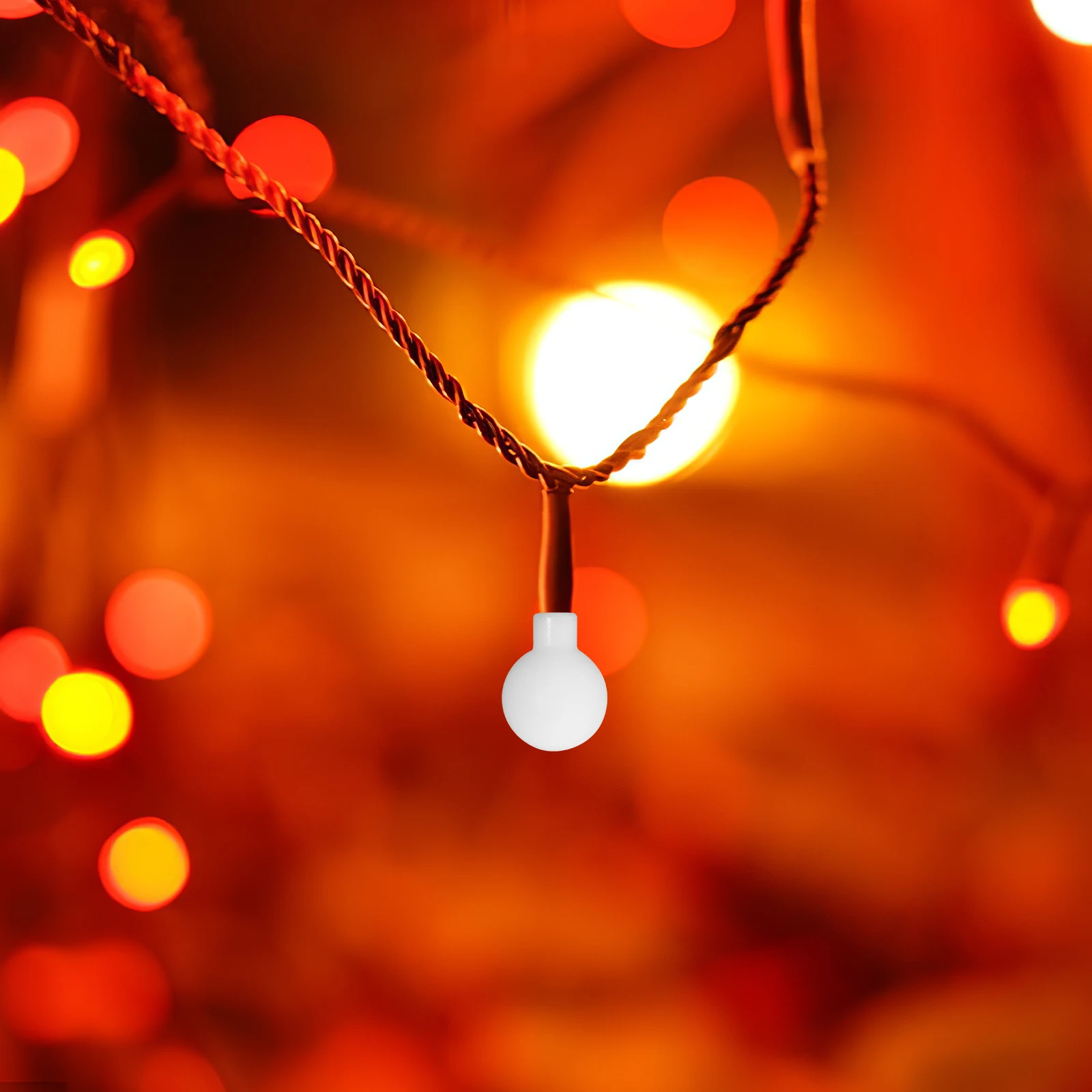 

100 Pcs Lamp Bead Shade Frosted Globe String Light Lampshade Ball Cover String Light Lampshade Replacement 1 9cm Outdoor Decor