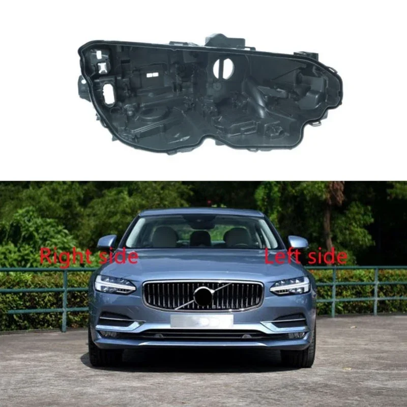 For Volvo S90 2016 2017 2018 2019-2022 Headlight Base Headlamp House Car Rear Base Auto Headlight Back House Headlamp Rear Shell