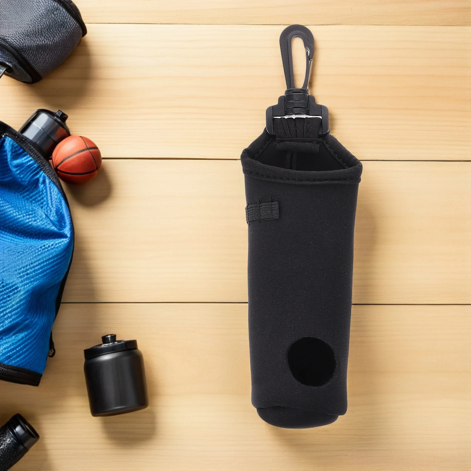 

2Pcs Golf Ball Carry Bag Portable Neoprene Accessories Organizer Tee Holder Keychain Belt Clip Hook for Women Men Sports