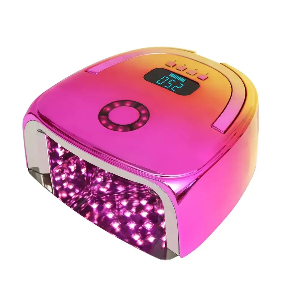 Private Label New Nail Lamp Rechargeable With Portable Red Light Gel Lacquer Dryer UV For Nails Cordless 96w Nail UV LED Lamp