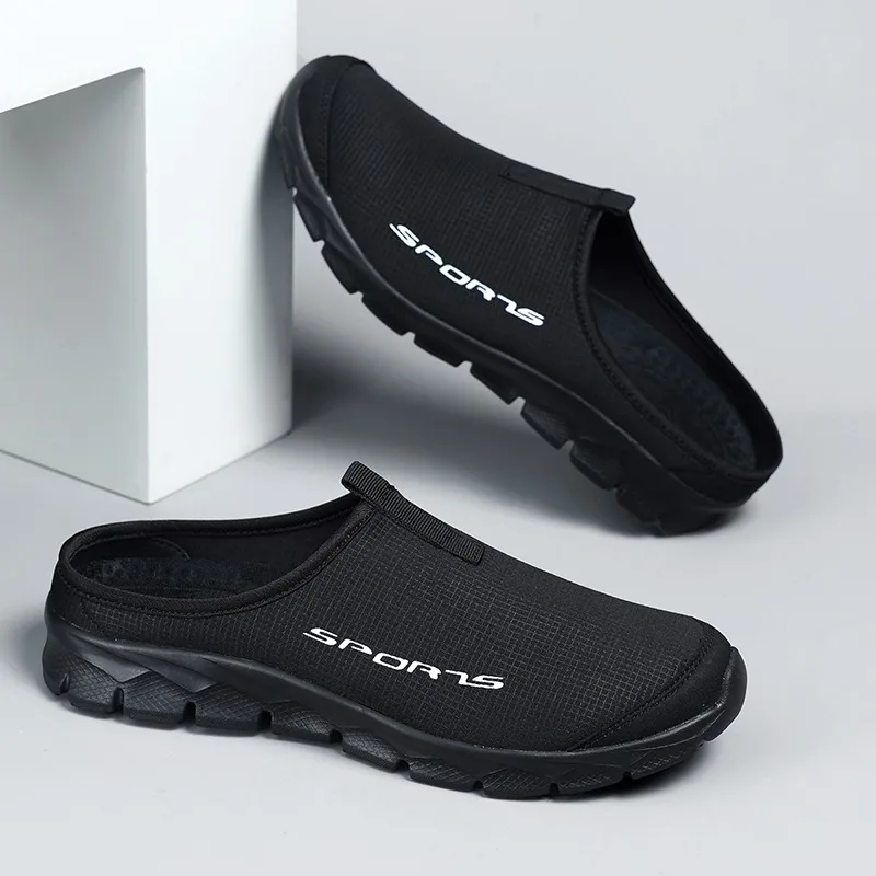 

Men'snewslippers,backlessclosed-toeslip-ons,easytowear,breathableand comfortable, soft and cozy, suitable for outdoor activities