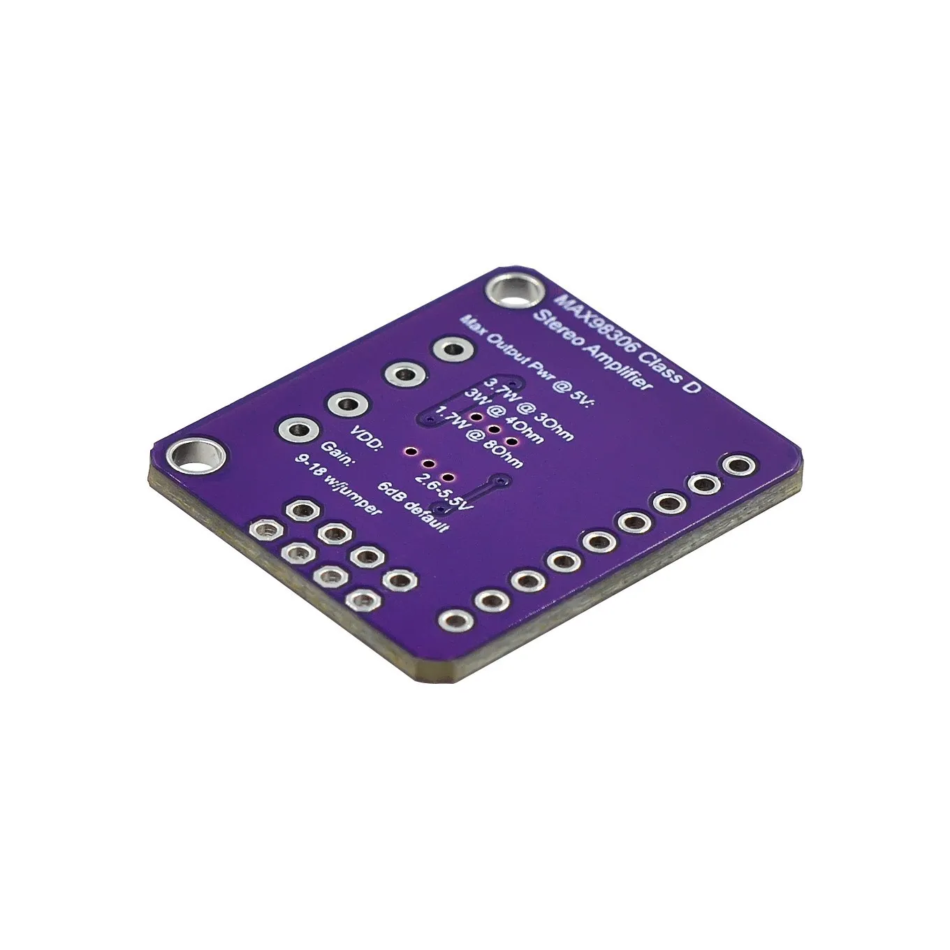 MAX98306 Stereo Class D amplifier board module Class AB audio 3.7W sound equipment home music volume control diy kit