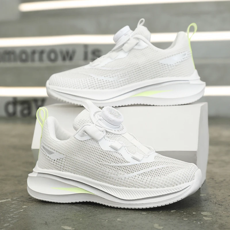 

Kids Summer Outdoor Trainers Breathable Mesh Body Anti-odor Soft Sole Durable Sneakers for All Day Movement in Hot Weather