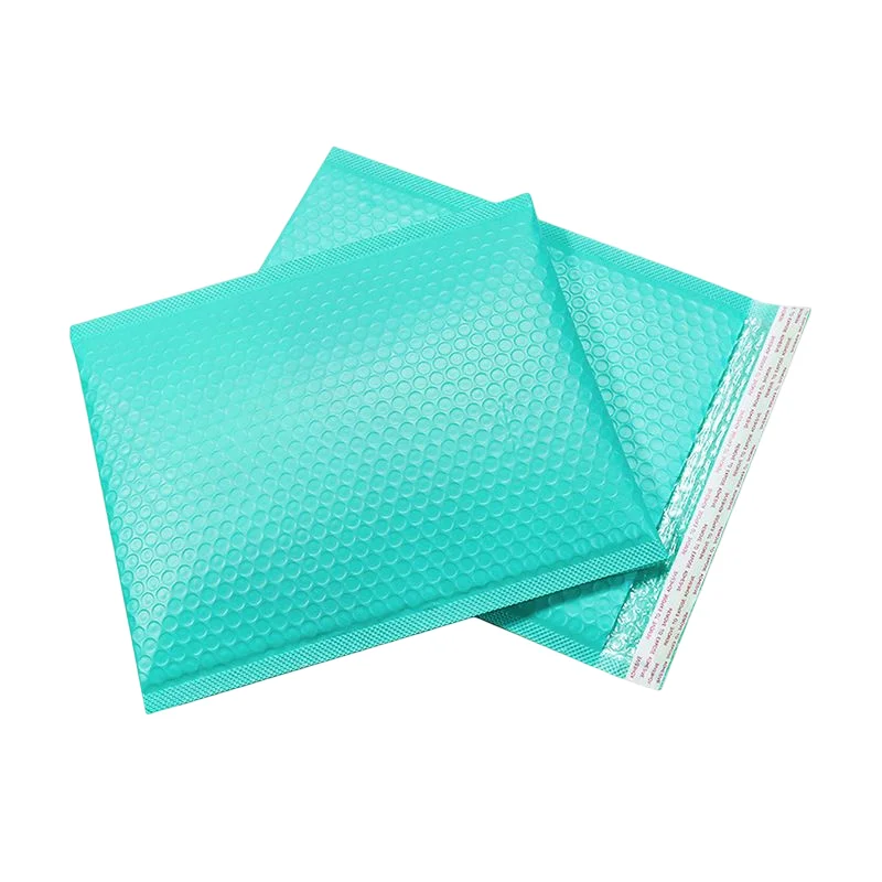 Pacakging sacos para pequenos bussines roupas presentes claros à prova dwaterproof água saco de embalagem a seco 10 pçs buble envelope verde cerceta envio mailer