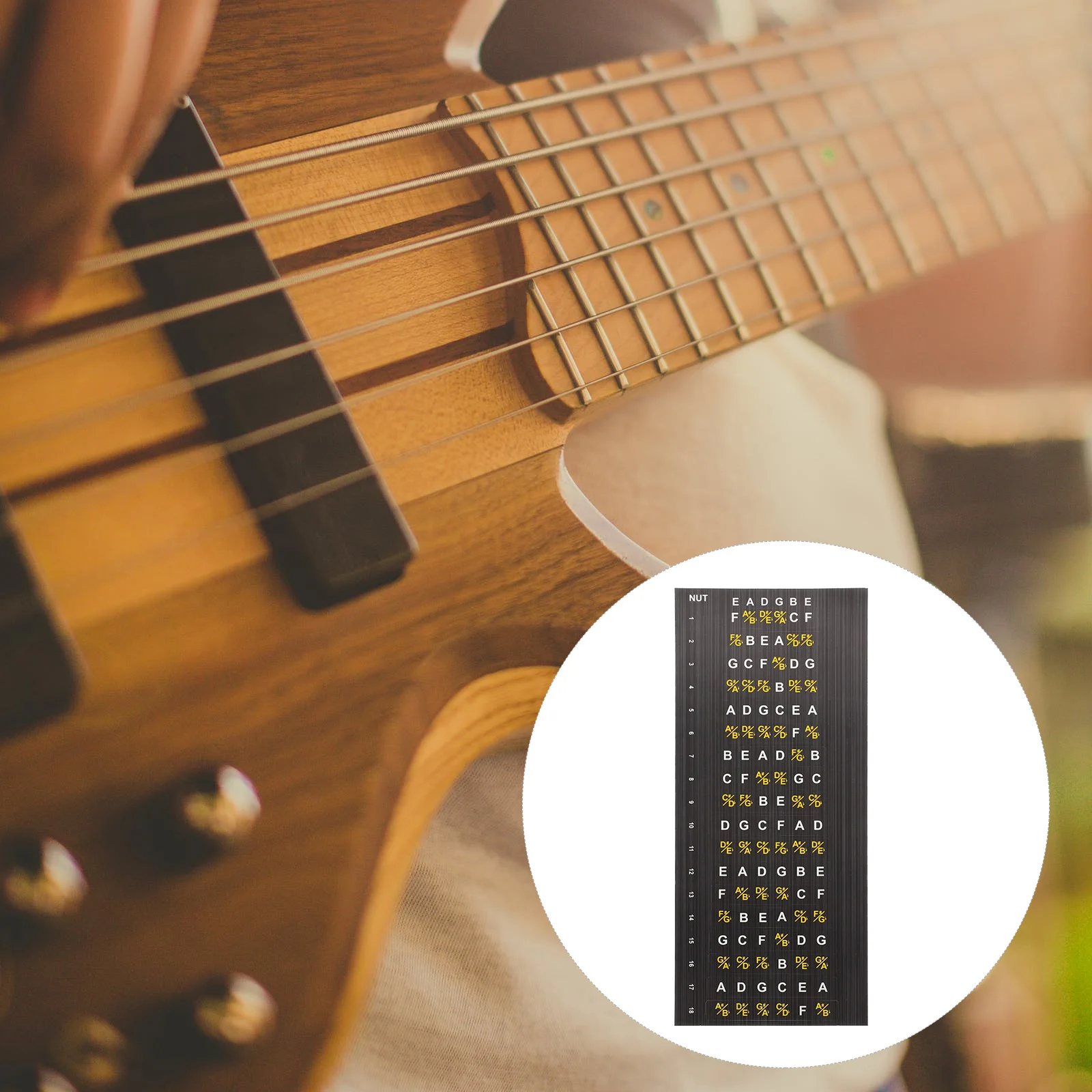 

2 Sheets Guitar Sticker Fretboard Acoustic Note Stickers Finger Chart Music Fingerboard Map