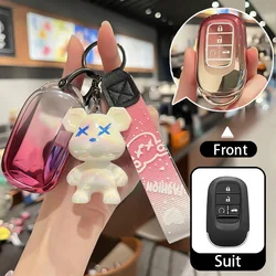 2025 Fashion TPU for Honda Civic Accord Passport Pilot CRV 2021 2022 2023 Remote Car Key Case Cover Holder Keychain Accesorios