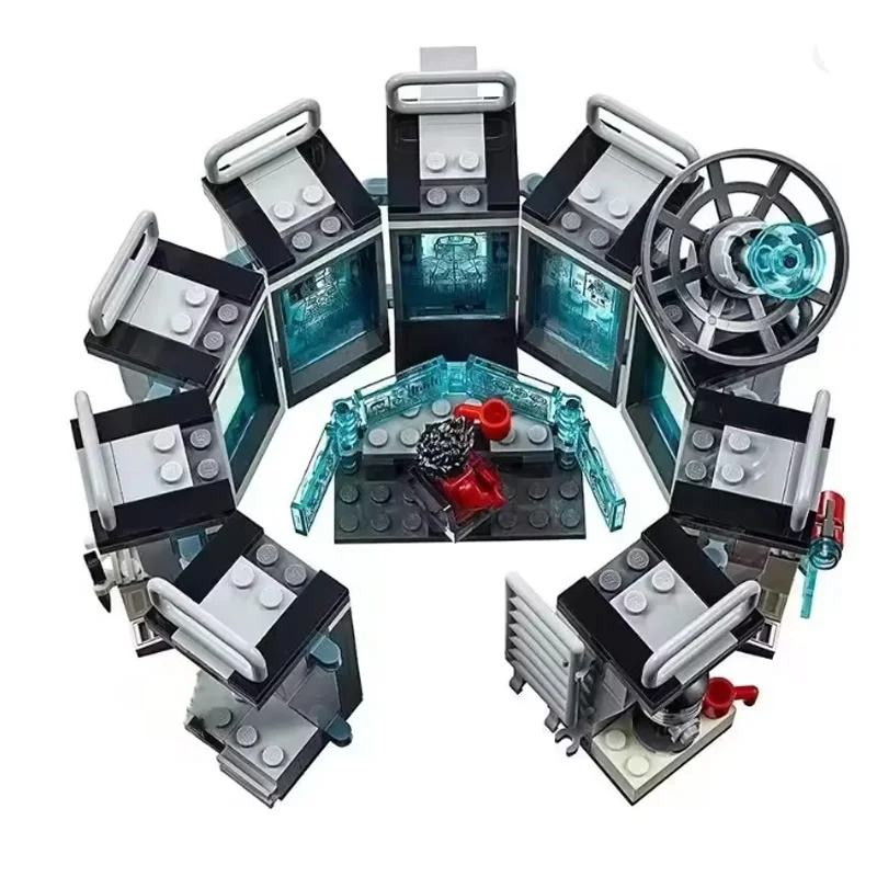 رجل قاعة الدرع مجمع المعركة متوافق 76125 اللبنات الطوب مجموعة لعب للأطفال هدية الكريسماس