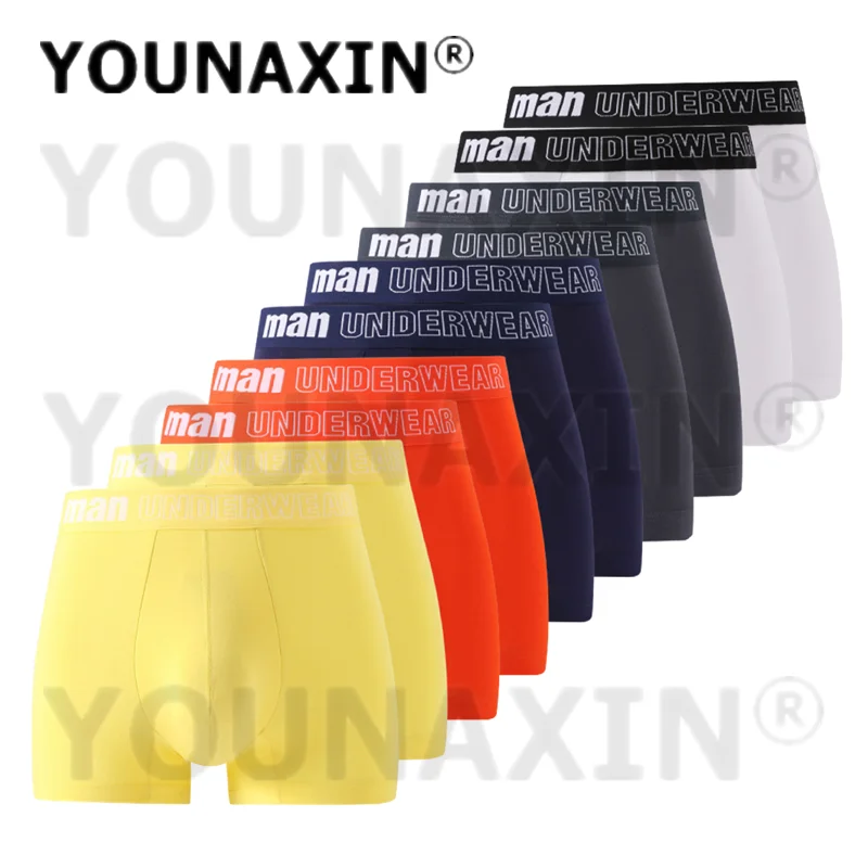 YOUNAXIN celana dalam boxer pria, celana dalam ukuran besar 10 potong/lot, celana dalam boxer besar, celana dalam Homme Knickers M sampai 7XL