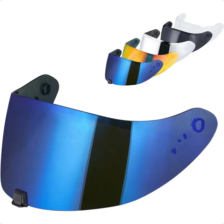 

R420 Helmet Visor Replacement for R420 Helmet Face Shield Helmet Accories Chrome Blue