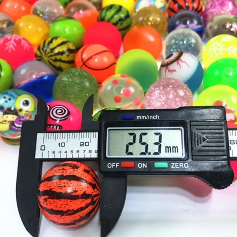 20個入り マルチカラー 25mm バウンスボール 弾むゴム製 浮遊するおもちゃボール 子供向け 楽しいピンボール バウンス玩具 ミックスパック