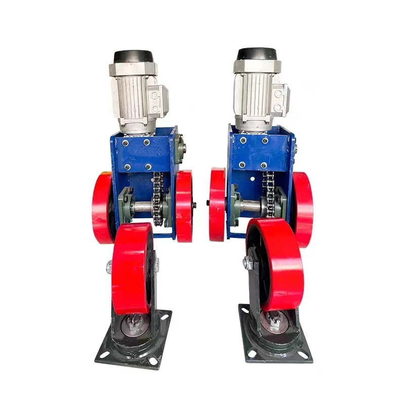 Simple Gantry Crane with Electric Traveling Wheels Trolley Casters Turning and Traveling Ground Beam  Trackless Drive Device.