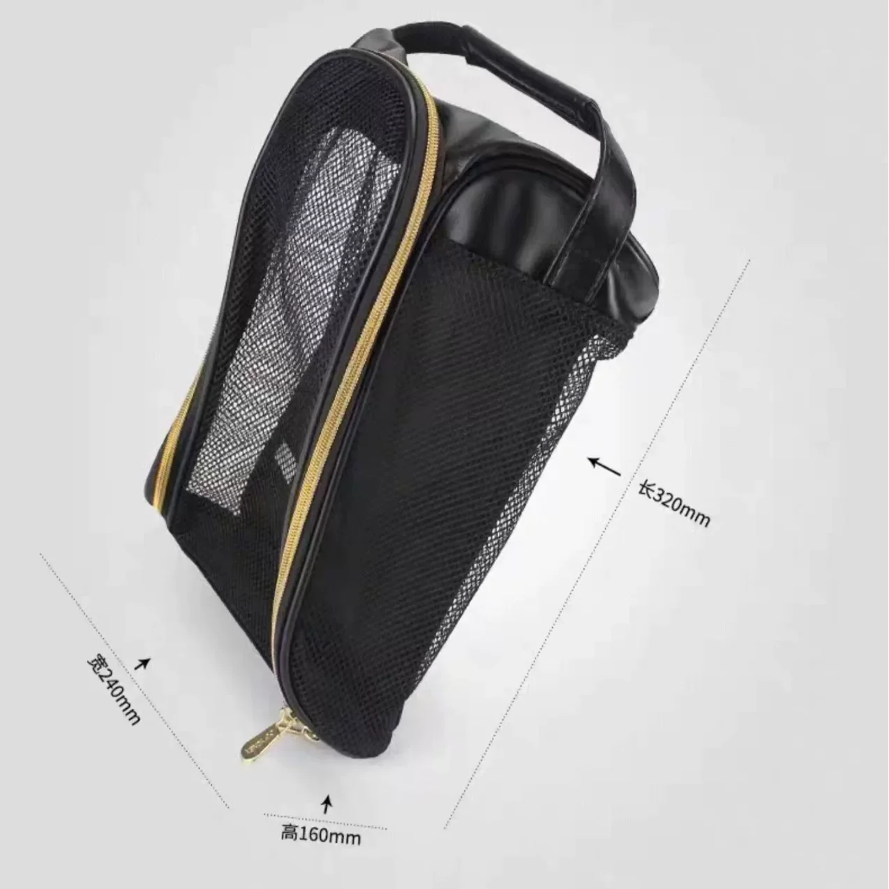 YONEX Mesh Breathable Shoe Bag with Embroidered Logo, Portable Sports Sneaker Carry Case for Badminton Tennis Gym view 3
