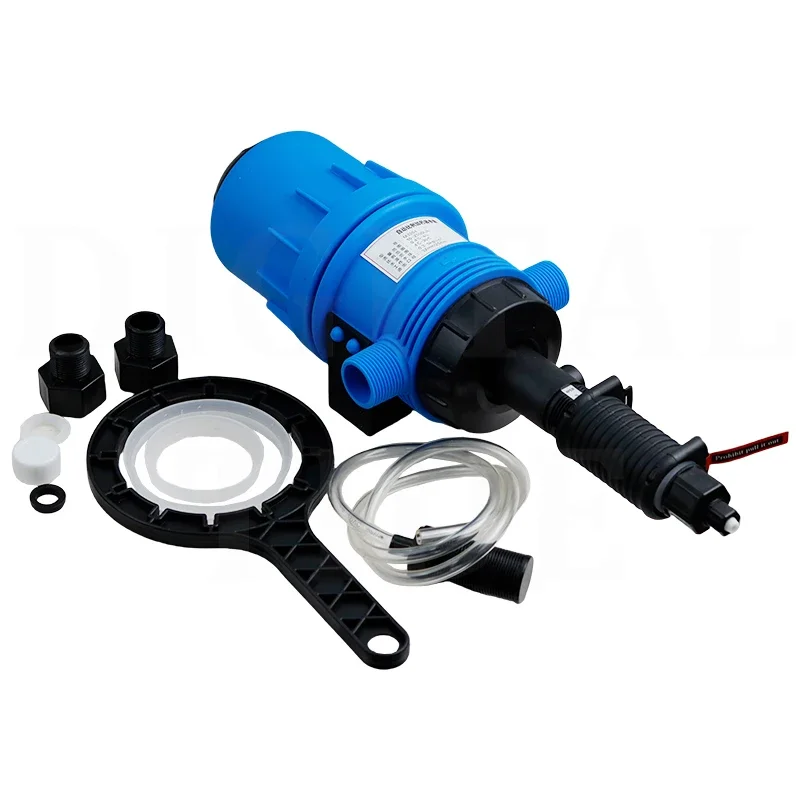 Fertilizer Injector for Drip Irrigation, 0.4%-4% Adjustable Dosing Pump, 3/4'' Npt Water Powered Liquid Doser 2.6~660.43 Us Gal/
